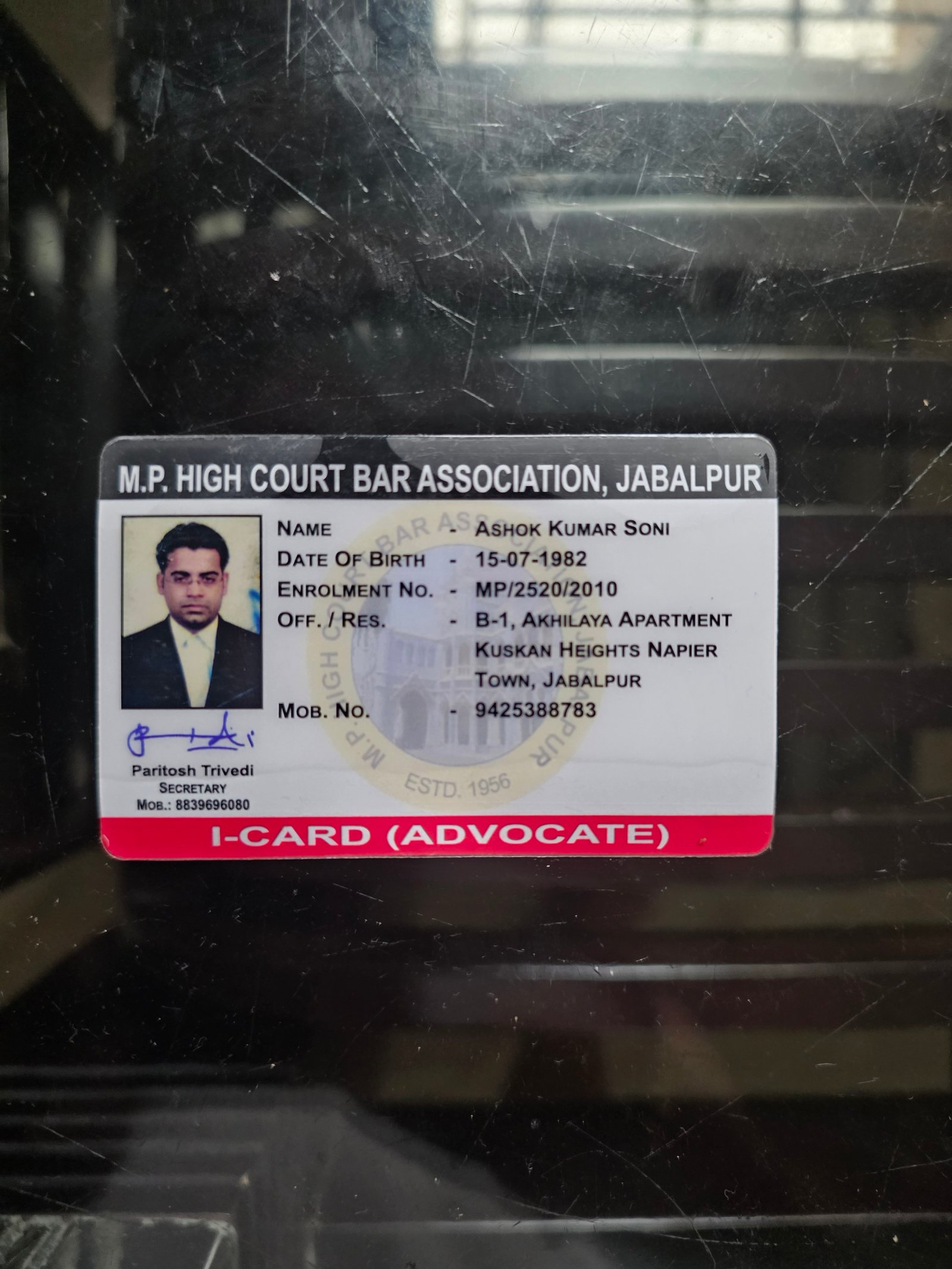 Ashok Kumar Soni advocate Jabalpur